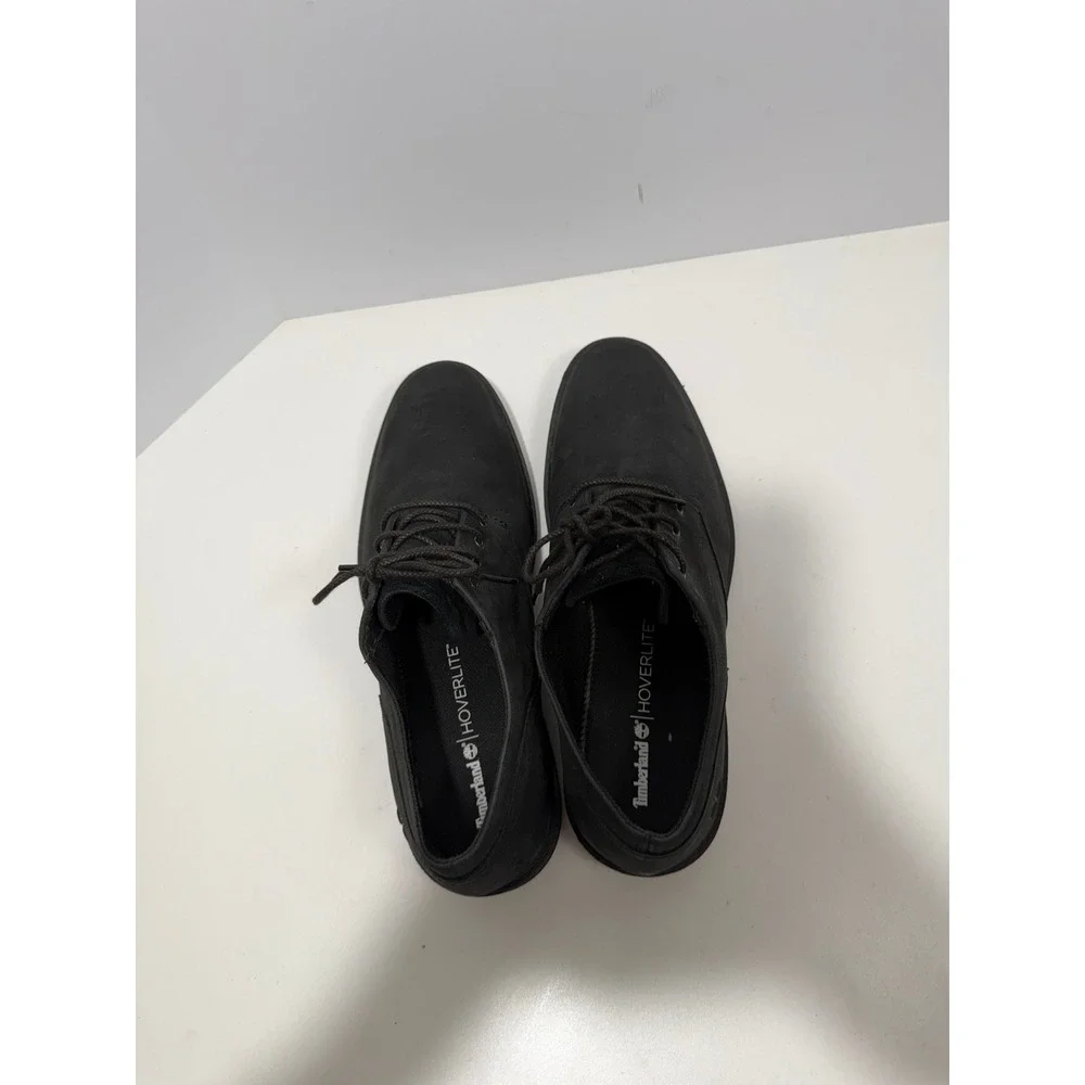 Timberland Swayer lane Mens 11.5 Black nubuck Waterproof Oxford Shoes A1QCZ shoe